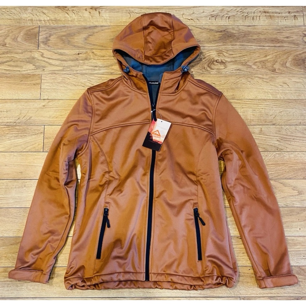 Atlaslava Outdoor Women’s Shell Jacket Size S, Copper